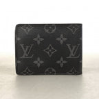 Louis Vuitton Billfold Monogram Eclipse Portefeuille Multiple Black Wallet — view 9
