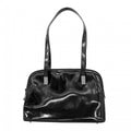 Gucci Shoulder Bag 001 Enamel Black Silver