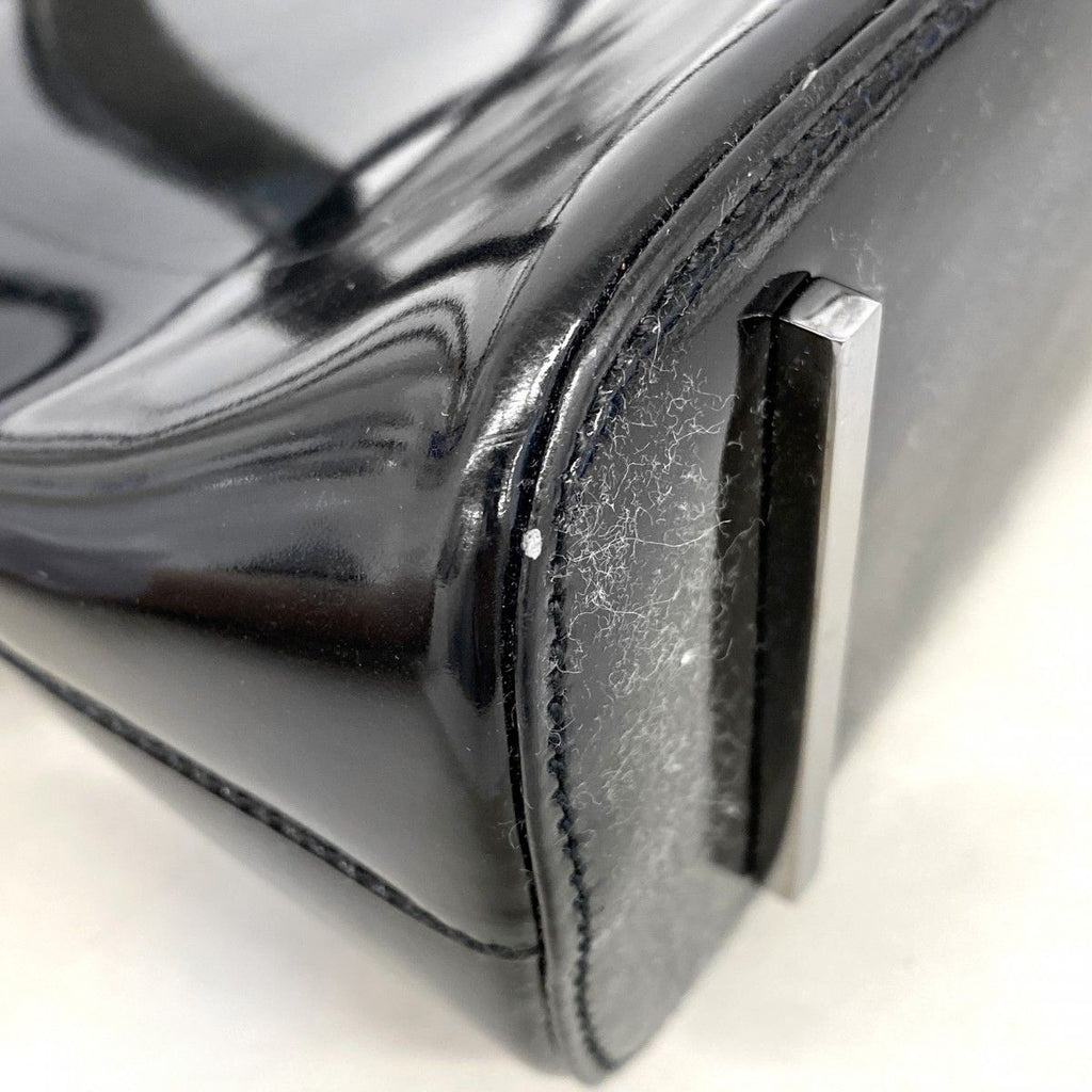 Gucci Shoulder Bag 001 Enamel Black Silver — view 7