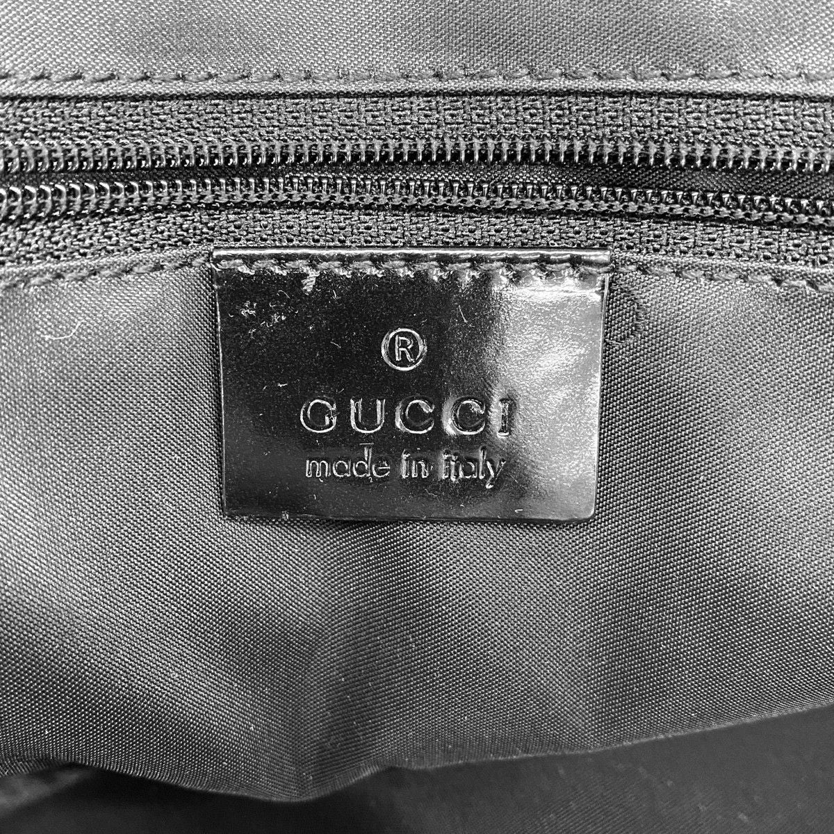 Gucci Shoulder Bag 001 Enamel Black Silver — view 5