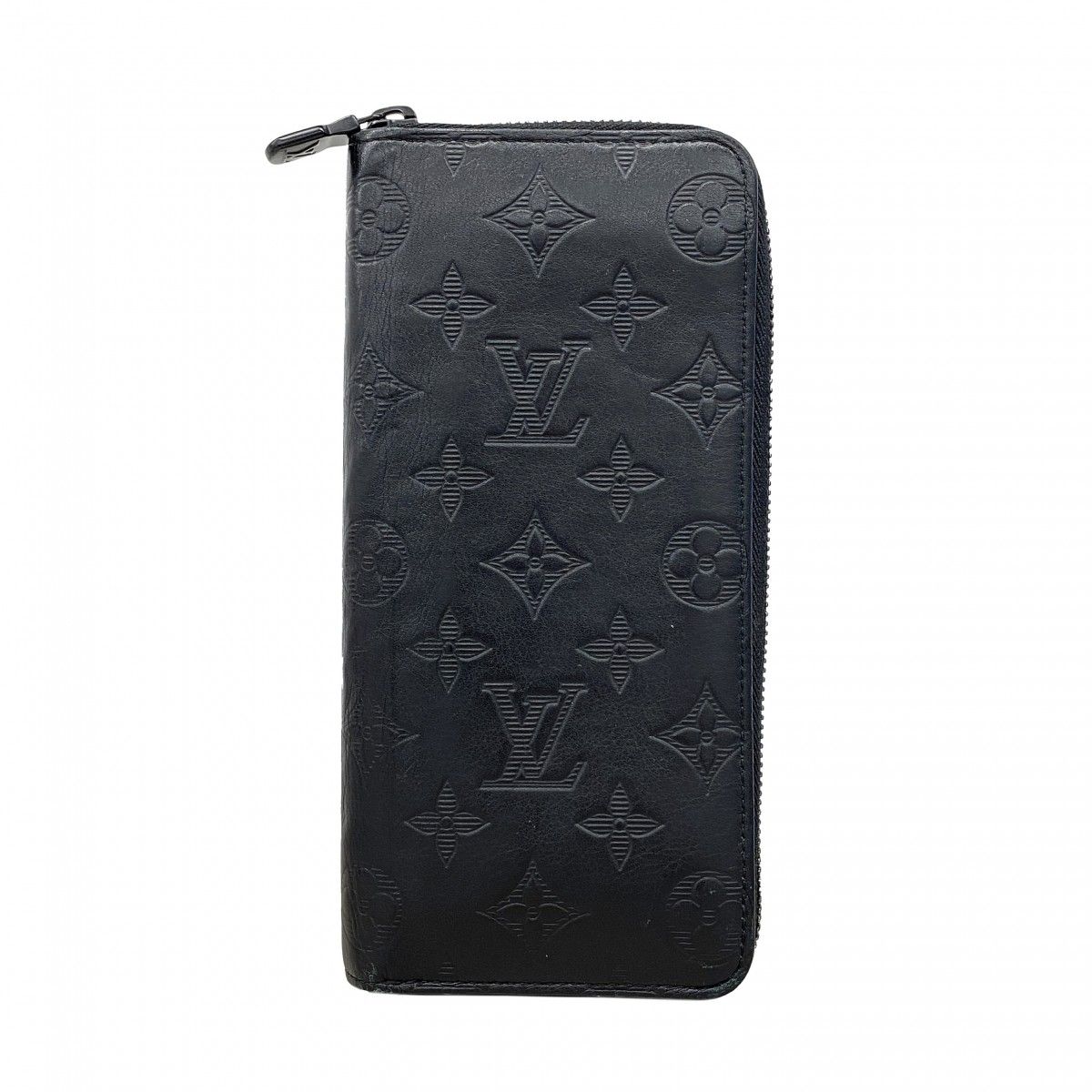 Louis Vuitton Wallet Monogram Shadow Zippy Vertical Black