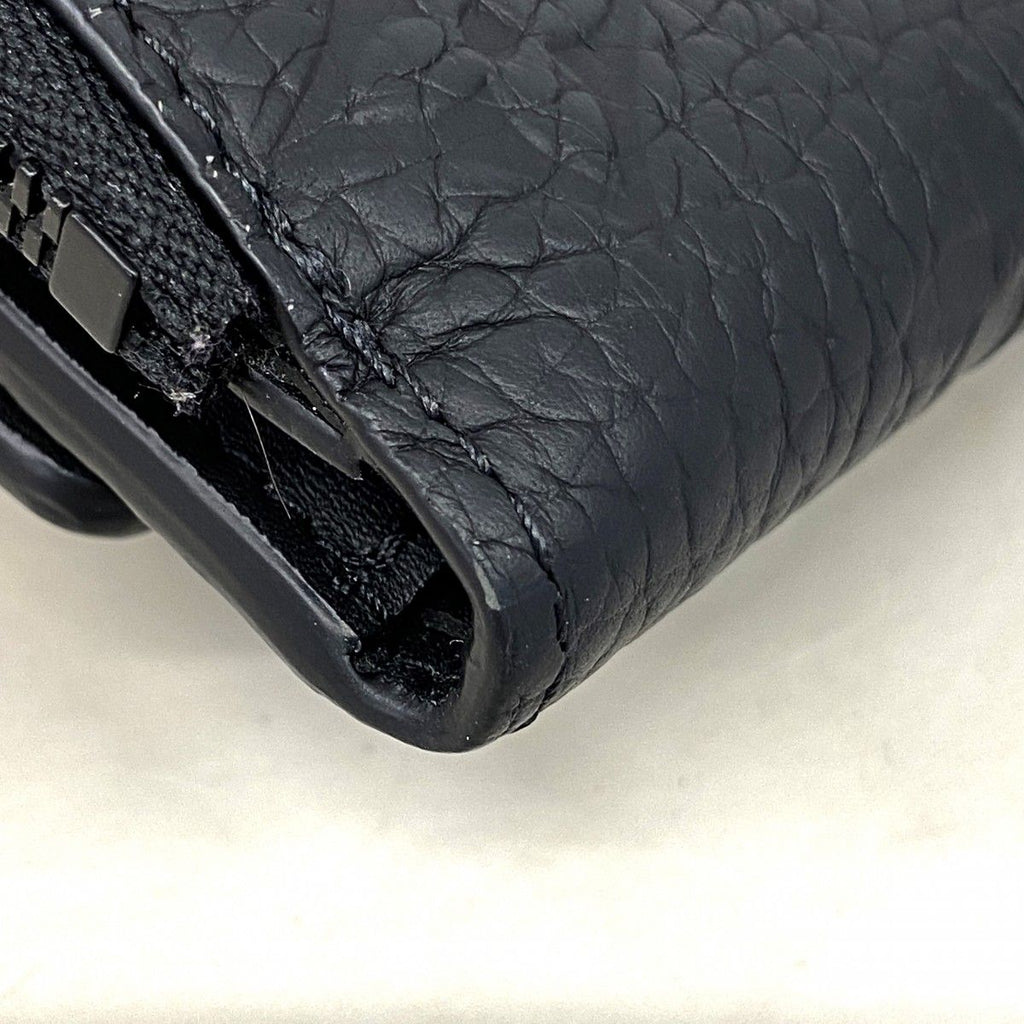 Louis Vuitton Trifold Wallet Monogram Taurillon Portefeuille Pilot Noir — view 6