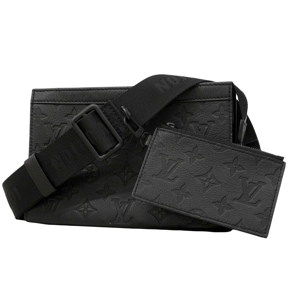 Louis Vuitton Shoulder Bag Monogram Shadow Gaston Wearable Wallet Black