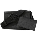 Louis Vuitton Shoulder Bag Monogram Shadow Gaston Wearable Wallet Black