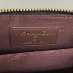 Chanel Trifold Wallet Quilted Caviar Leather Black Gold — view 4