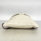 Gucci Backpack Drawstring Leather Ivory Gold — view 3