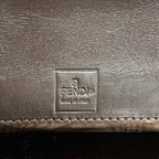 Fendi Wallet Zucca Nylon Canvas Brown Silver — view 4