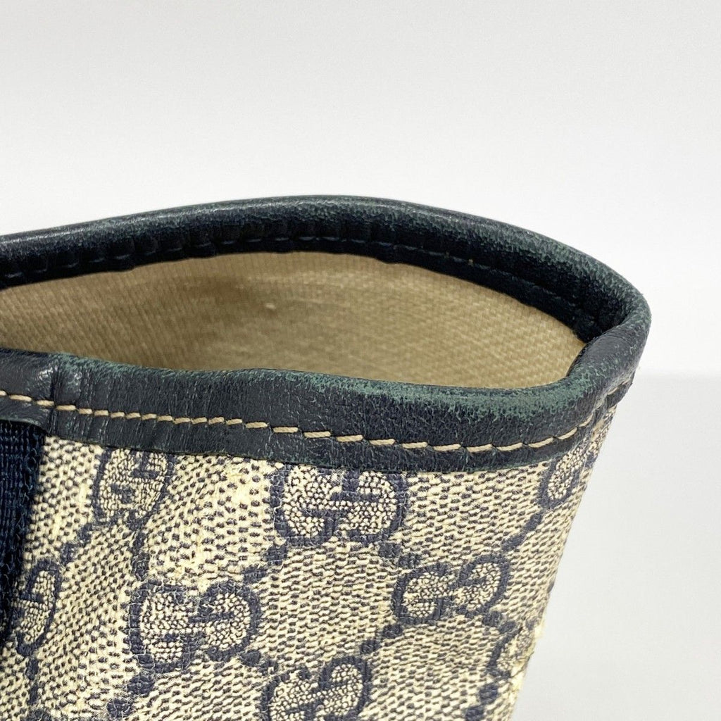Gucci Tote GG Supreme Navy Beige Silver — view 8