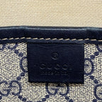 Gucci Tote GG Supreme Navy Beige Silver — view 5