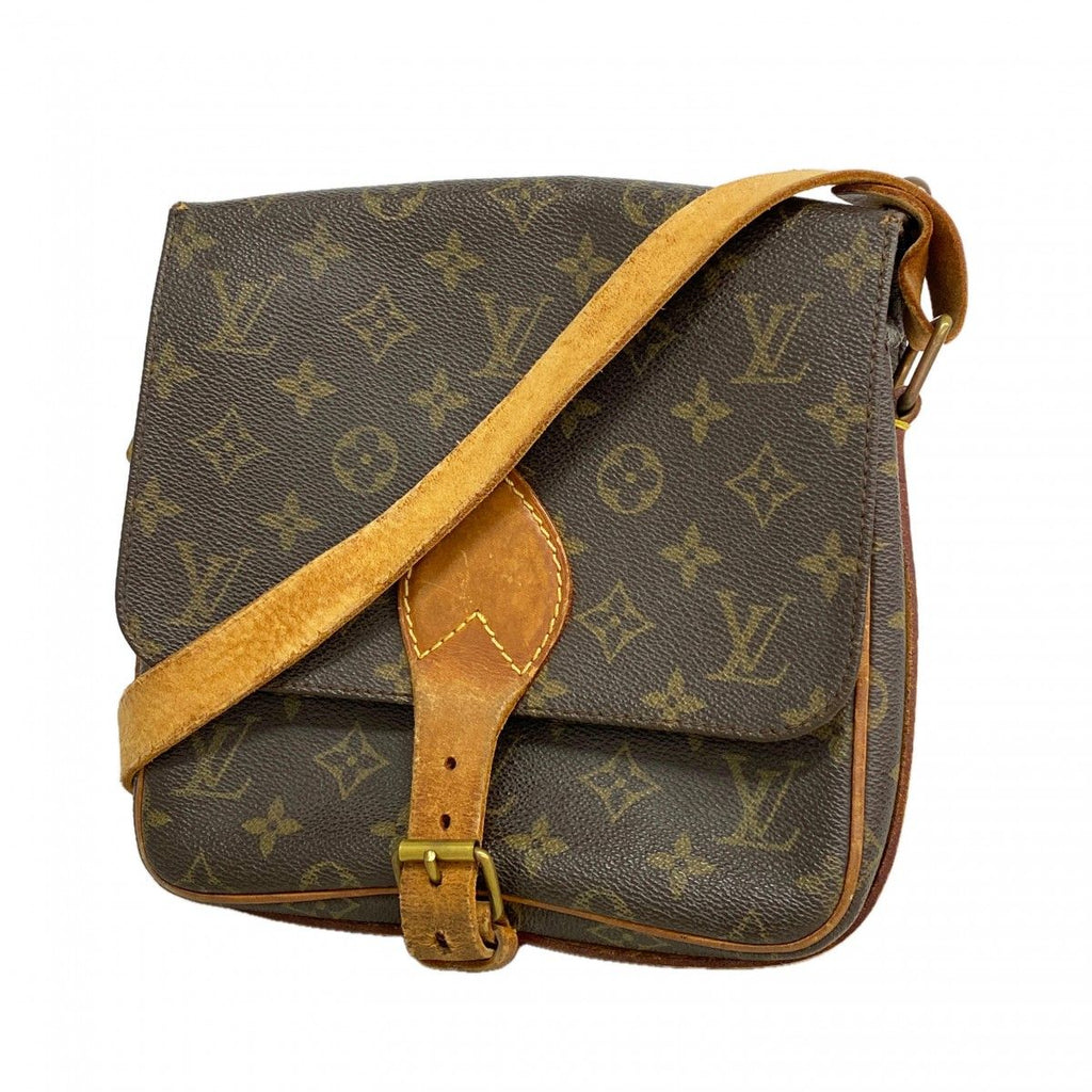 Louis Vuitton Shoulder Bag Monogram Cartouchiere Brown