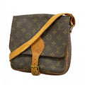 Louis Vuitton Shoulder Bag Monogram Cartouchiere Brown