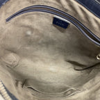 Gucci Shoulder Bag Guccissima Leather Navy Silver — view 4