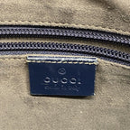 Gucci Shoulder Bag Guccissima Leather Navy Silver — view 5