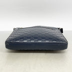 Gucci Shoulder Bag Guccissima Leather Navy Silver — view 3
