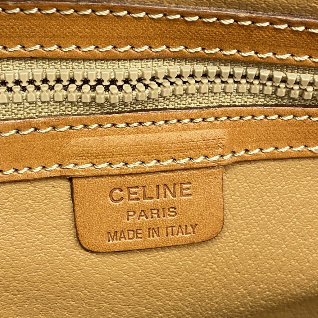 Celine Handbag Macadam Brown Gold — view 5
