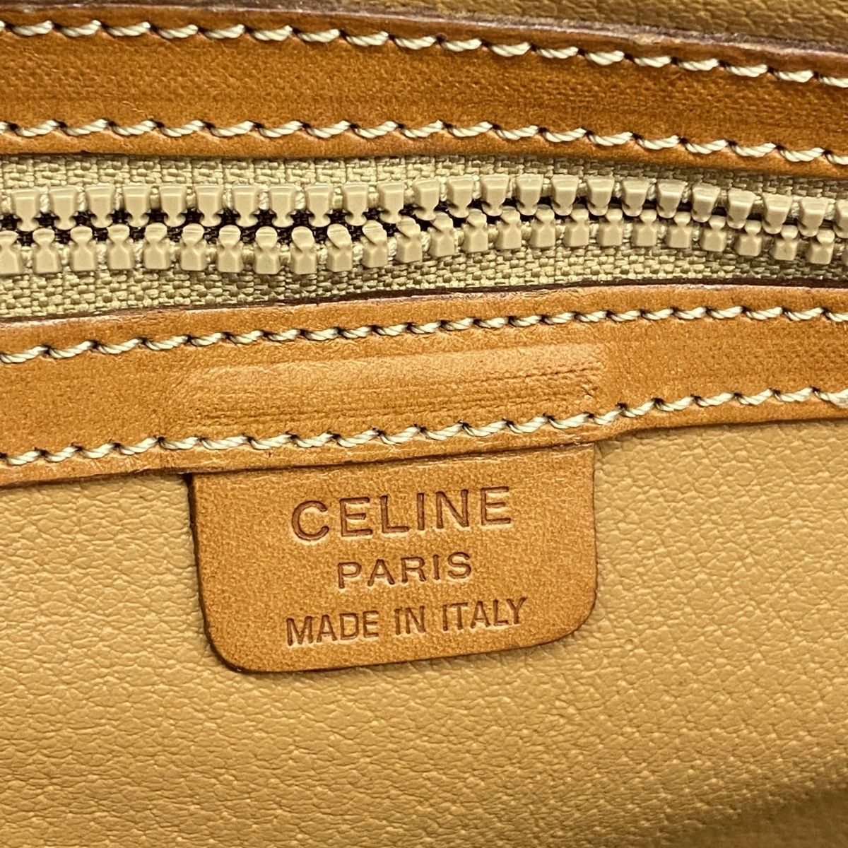 Celine Handbag Macadam Brown Gold — view 5