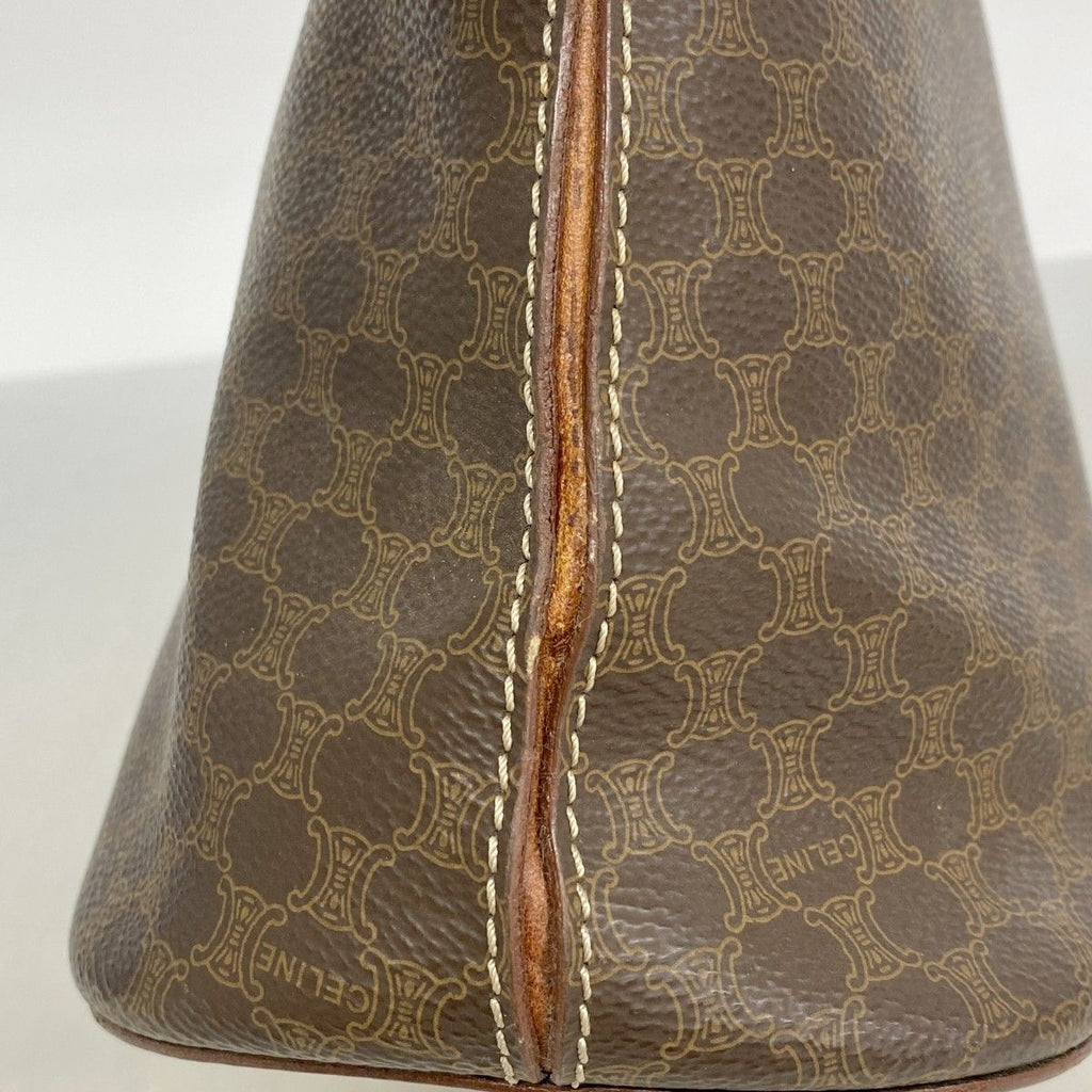 Celine Handbag Macadam Brown Gold — view 6