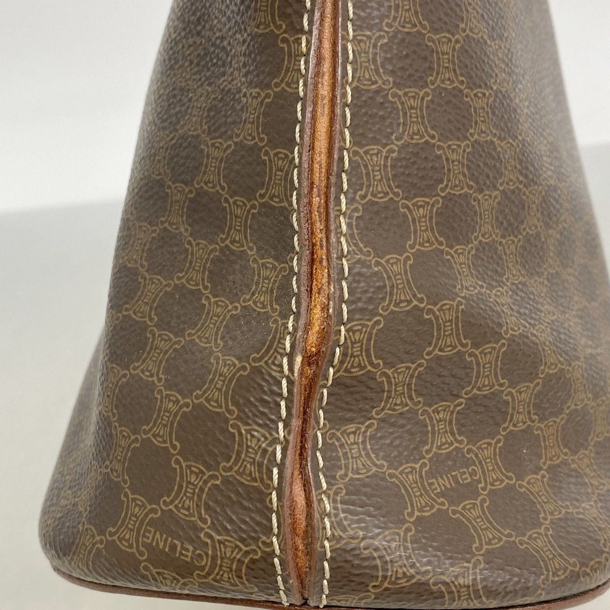 Celine Handbag Macadam Brown Gold — view 6