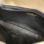 Chanel Shoulder Bag East Waist Cotton Jersey Black Ivory Gold — view 4