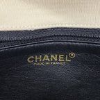 Chanel Shoulder Bag East Waist Cotton Jersey Black Ivory Gold — view 5