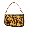 Louis Vuitton Pouch Monogram Graffiti Pochette Peach