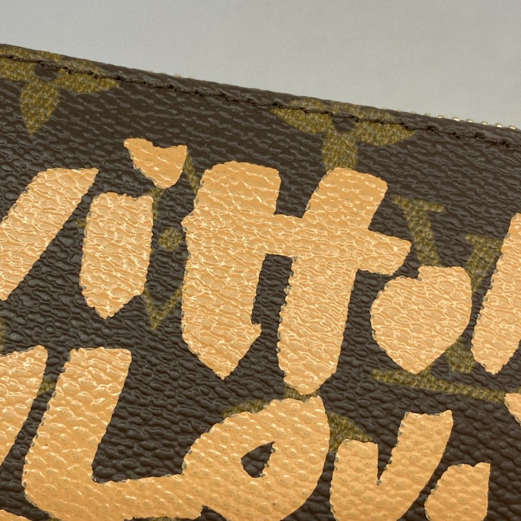 Louis Vuitton Pouch Monogram Graffiti Pochette Peach — view 6