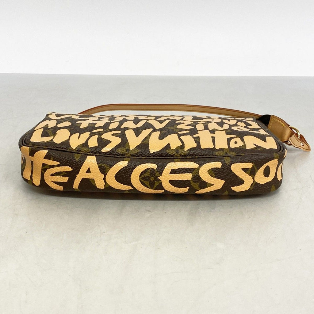 Louis Vuitton Pouch Monogram Graffiti Pochette Peach — view 3