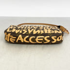 Louis Vuitton Pouch Monogram Graffiti Pochette Peach — view 3