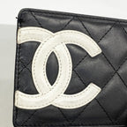 Chanel Card Case Cambon Lambskin Black Cles Dies — view 6