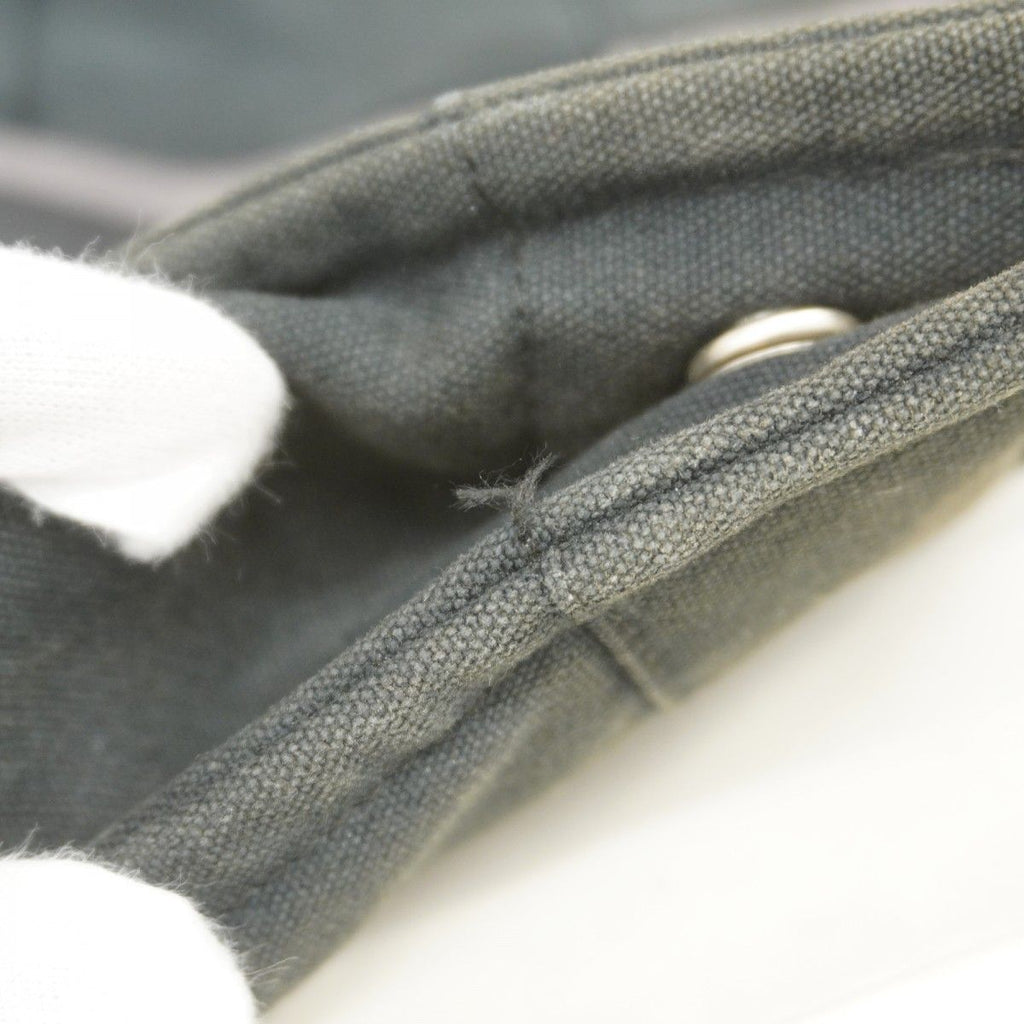 Hermes Tote Fourre Tout Canvas Black Silver — view 8