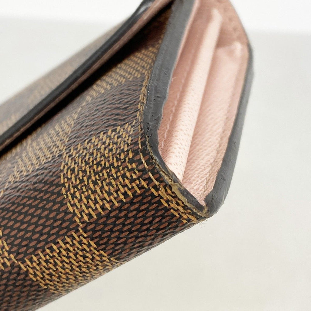 Louis Vuitton Wallet Damier Portefeuille Sarah Ebene Rosevalerine — view 5