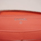 Chanel Wallet Leather Pink Silver — view 4