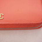 Chanel Wallet Leather Pink Silver — view 7