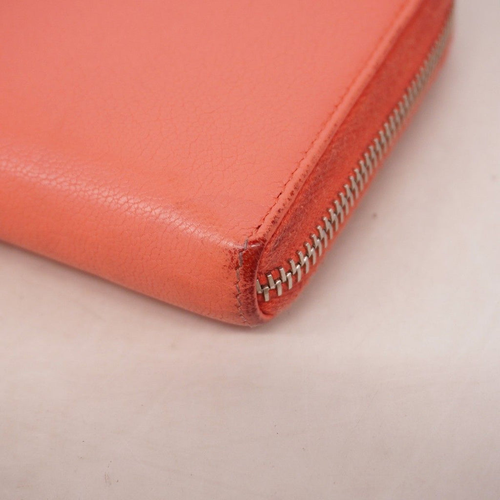 Chanel Wallet Leather Pink Silver — view 5