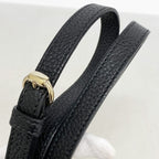 Gucci Shoulder Bag Soho Leather Black Champagne Gold — view 9