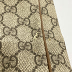 Gucci Shoulder Bag GG Supreme Beige Brown Champagne Gold — view 7