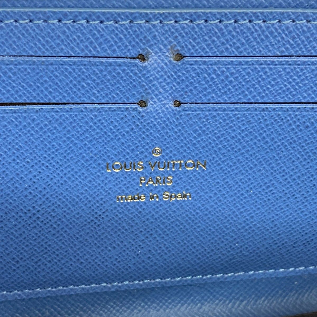 Louis Vuitton Wallet Monogram Portefeuille Clemence Blue Rosevalerine Flower — view 4