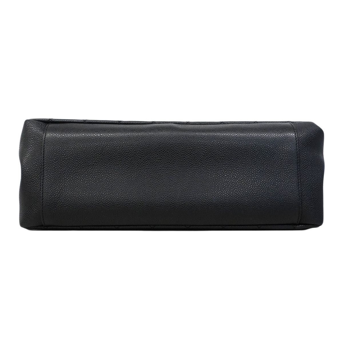 Chanel Chain Tote Quilted Caviar Leather Black Gold — view 3