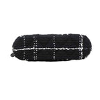 Chanel Shoulder Bag Quilted Tweed Black Champagne Gold — view 3