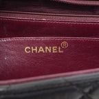 Chanel Shoulder Bag Deca Quilted Lambskin Black Gold — view 5