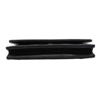 Chanel Shoulder Wallet Quilted Caviar Leather Black Gold — view 3