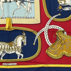 Hermes Carre 90 Grand Apparat Horse Multicolor Scarf Silk — view 5