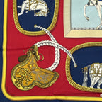 Hermes Carre 90 Grand Apparat Horse Multicolor Scarf Silk — view 4