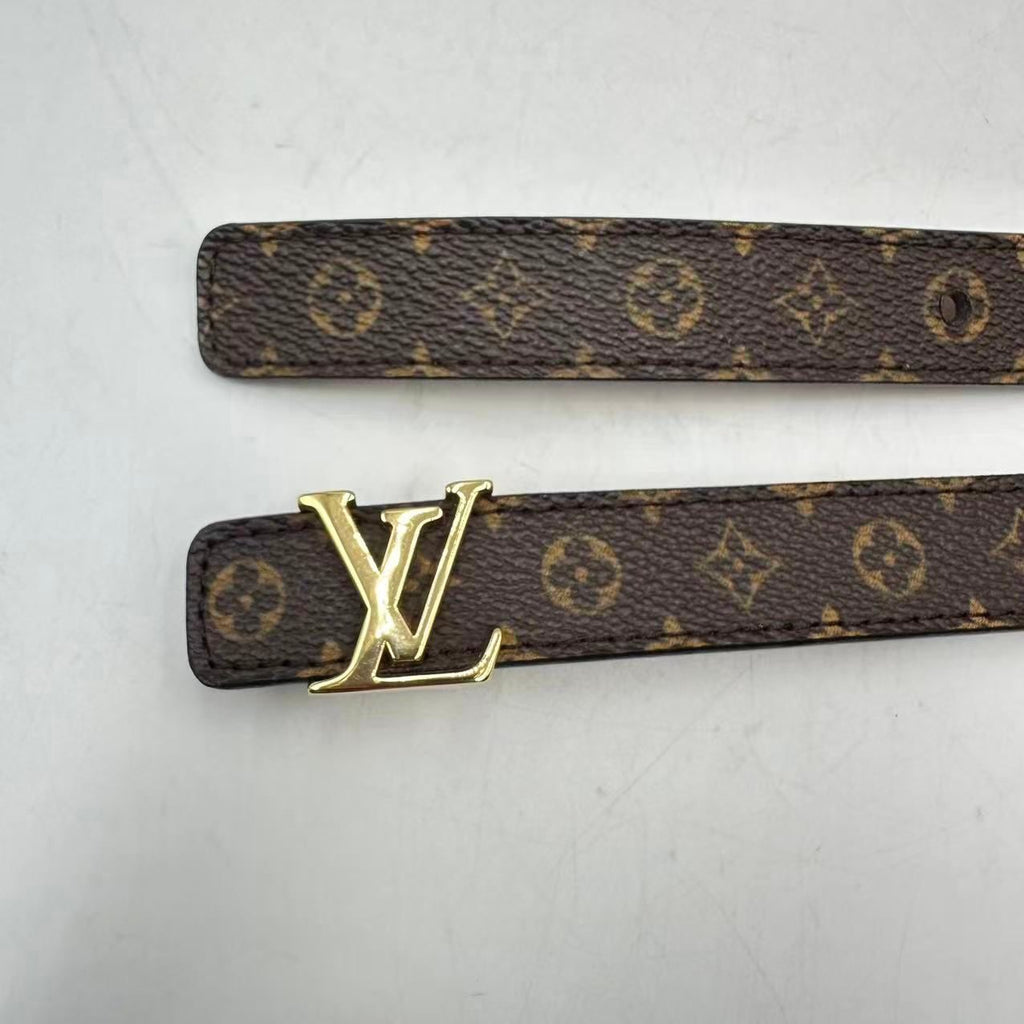 Louis Vuitton Belt Monogram Leather Brown — view 2