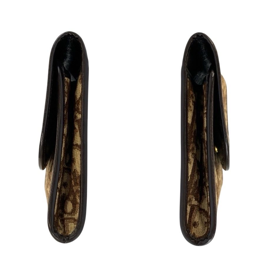 Dior Trotter Brown Beige Gold Clutch Pouch — view 6
