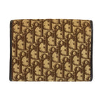 Dior Trotter Brown Beige Gold Clutch Pouch — view 2