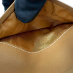 Gucci Vintage Micro GG Logo Leather Bifold Wallet Camel Ivory — view 9