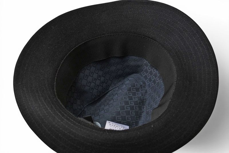 Gucci Hat Bucket Hat Rabbit Black L 59 — view 8