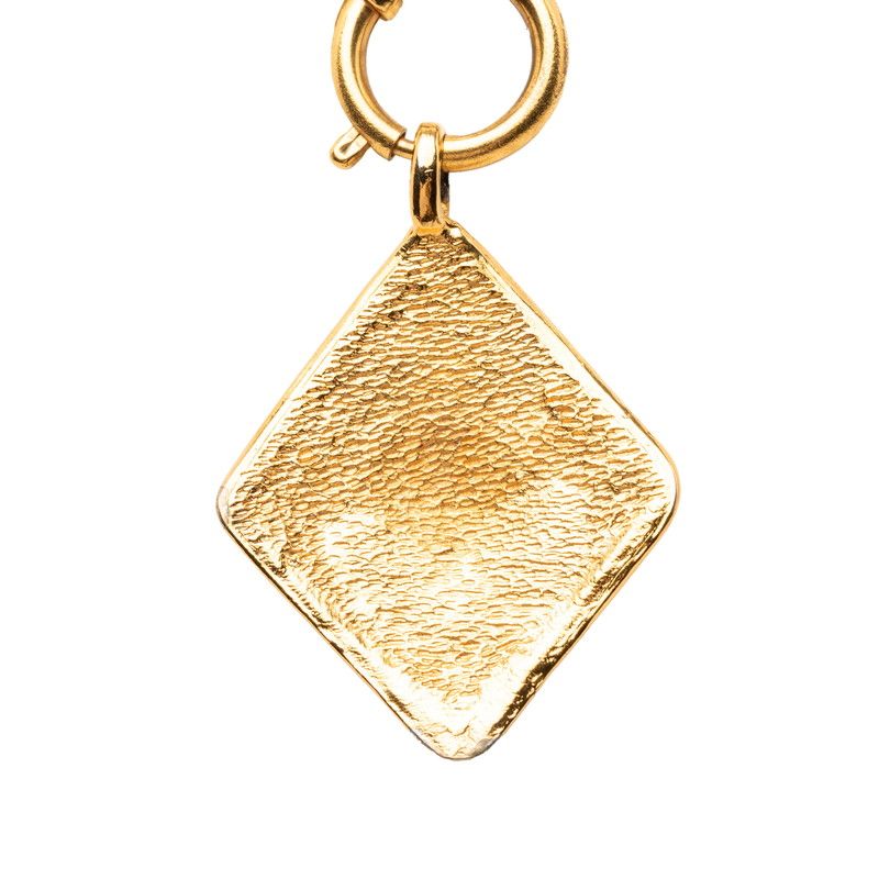 Chanel CC Logo Chain Pendant Diamond Gold Plated — view 2