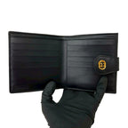 Gucci Vintage Micro GG Logo Leather Bifold Wallet Mini Black — view 7